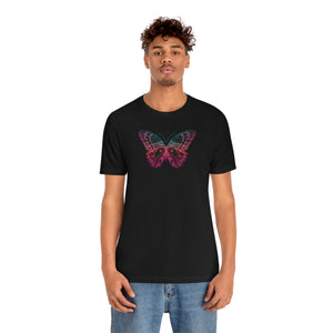 Pixelized Butterfly - Jersey Short Sleeve Tee