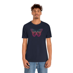 Pixelized Butterfly - Jersey Short Sleeve Tee