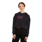 Pixelized Butterfly - Women’s Cropped Hooded Sweatshirt