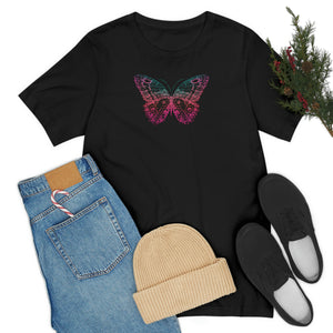 Pixelized Butterfly - Jersey Short Sleeve Tee