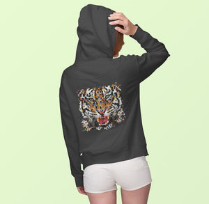 Pixelated Tiger - Classic Women's Pullover Hoodie