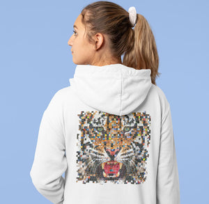Pixelated Tiger - Classic Women's Pullover Hoodie