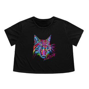 Bad Kitty - Women's Flowy Cropped Tee