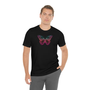 Pixelized Butterfly - Jersey Short Sleeve Tee