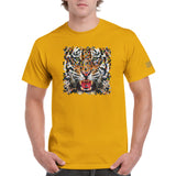 Pixelated Tiger - Heavyweight Unisex Crewneck T-shirt