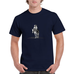 Horseback Astronaut - Heavyweight Unisex Crewneck T-shirt