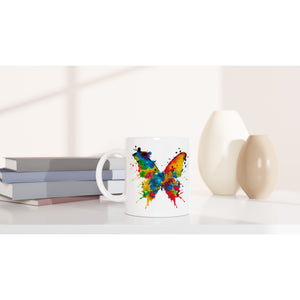 Butterfly Expression - White 11oz Ceramic Mug