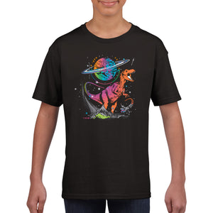 Intergalactic Dino - Classic Kids Crewneck T-shirt