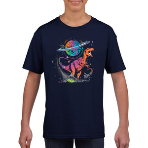Intergalactic Dino - Classic Kids Crewneck T-shirt