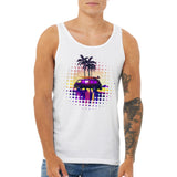 Synthwave Surfs Up - Premium Unisex Tank Top