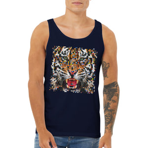 Pixelated Tiger - Premium Unisex Tank Top