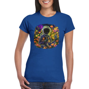 Flower Astronaut - Classic Womens Crewneck T-shirt