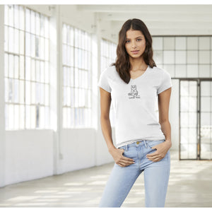 Kitty Love - Premium Womens V-Neck T-shirt