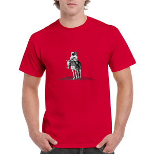 Horseback Astronaut - Heavyweight Unisex Crewneck T-shirt
