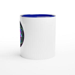Flower of Life - White 11oz Ceramic Mug with Color Inside