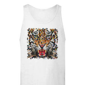 Pixelated Tiger - Premium Unisex Tank Top
