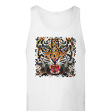 Pixelated Tiger - Premium Unisex Tank Top