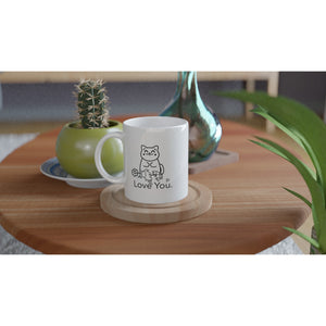 Kitty Love - White 11oz Ceramic Mug