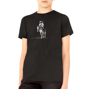 Horseback Astronaut - Premium Kids Crewneck T-shirt
