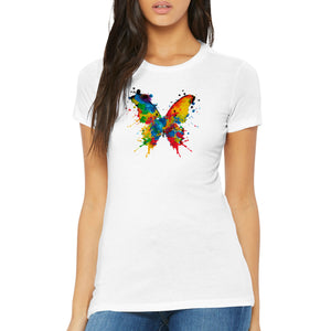 Butterfly Expression - Premium Womens Crewneck T-shirt