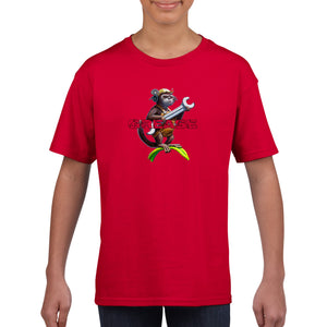 Grease Monkey - Classic Kids Crewneck T-shirt