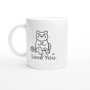 Kitty Love - White 11oz Ceramic Mug