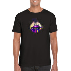 Synthwave Surfs up - Classic Unisex Crewneck T-shirt