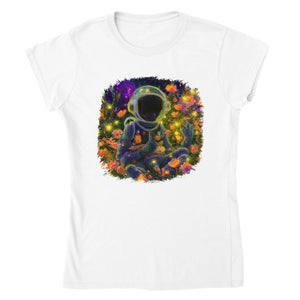 Flower Astronaut - Classic Womens Crewneck T-shirt