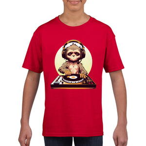 DJ Sloth - Classic Kids Crewneck T-shirt