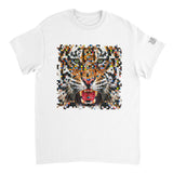Pixelated Tiger - Heavyweight Unisex Crewneck T-shirt