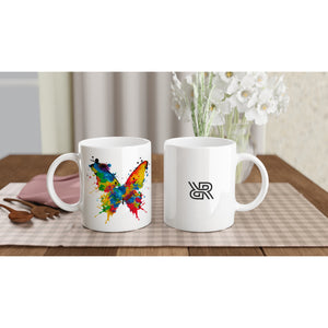 Butterfly Expression - White 11oz Ceramic Mug