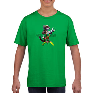 Grease Monkey - Classic Kids Crewneck T-shirt