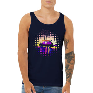 Synthwave Surfs Up - Premium Unisex Tank Top