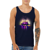 Synthwave Surfs Up - Premium Unisex Tank Top