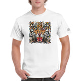 Pixelated Tiger - Heavyweight Unisex Crewneck T-shirt