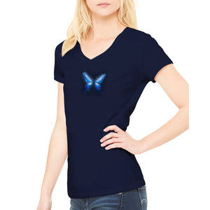 Butterfly Galaxy - Premium Womens V-Neck T-shirt