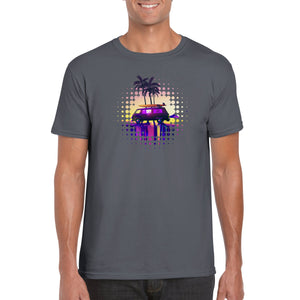 Synthwave Surfs up - Classic Unisex Crewneck T-shirt