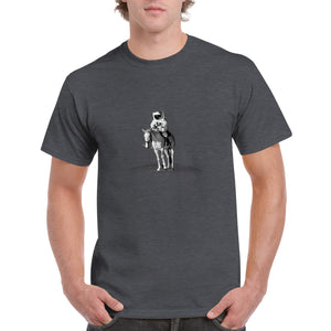 Horseback Astronaut - Heavyweight Unisex Crewneck T-shirt
