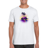 Synthwave Surfs up - Classic Unisex Crewneck T-shirt