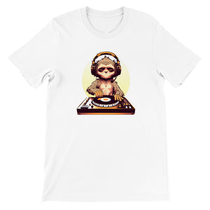 DJ Sloth - Premium Unisex Crewneck T-shirt