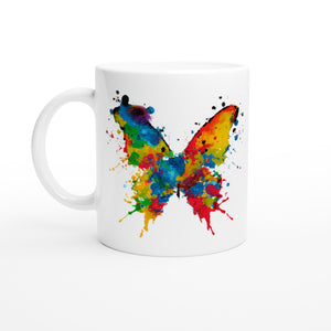 Butterfly Expression - White 11oz Ceramic Mug