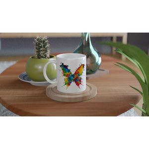 Butterfly Expression - White 11oz Ceramic Mug