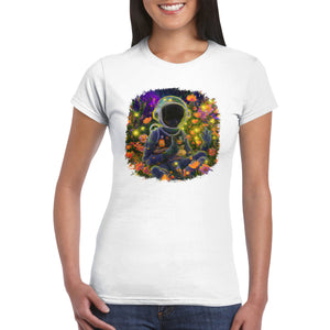 Flower Astronaut - Classic Womens Crewneck T-shirt