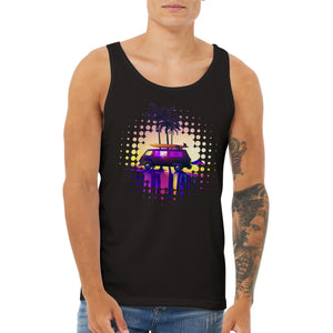 Synthwave Surfs Up - Premium Unisex Tank Top