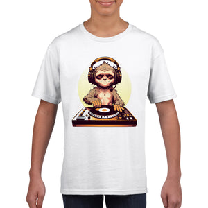 DJ Sloth - Classic Kids Crewneck T-shirt