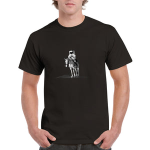 Horseback Astronaut - Heavyweight Unisex Crewneck T-shirt