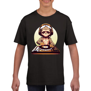 DJ Sloth - Classic Kids Crewneck T-shirt