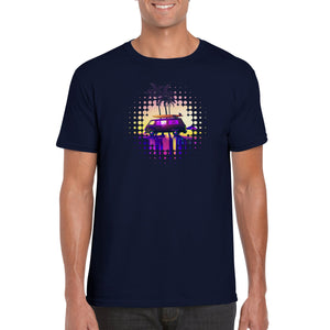 Synthwave Surfs up - Classic Unisex Crewneck T-shirt