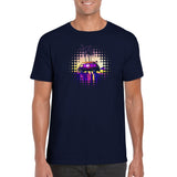 Synthwave Surfs up - Classic Unisex Crewneck T-shirt