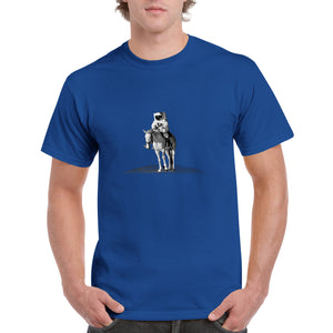 Horseback Astronaut - Heavyweight Unisex Crewneck T-shirt